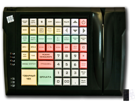 Программируемая клавиатура Posua LPOS-064 Б/У (KB, Черный, с ридером на 1-2 дорожки)