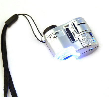 Оптическая лупа Micro 60x LED UV